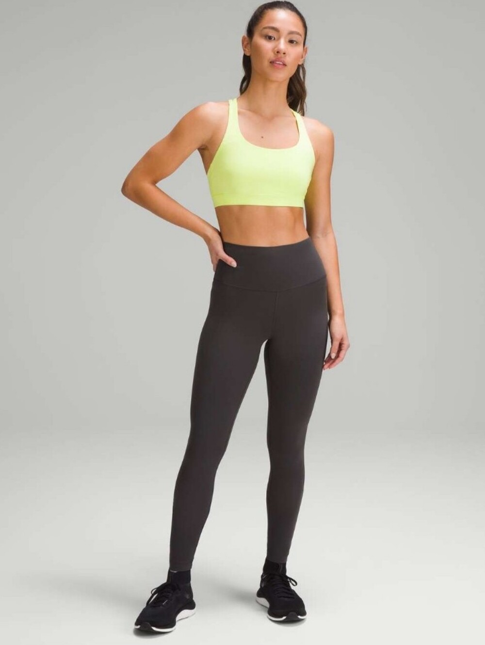 LULULEMON Wunder Train High-Rise Tight 28" Graphite Grey Size 10